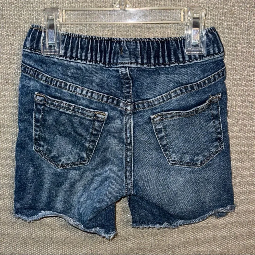 Old Navy size 2t stretchy distressed Blue Denim Shorts